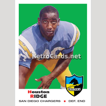 Houston Ridge 1969T Houston Ridge San Diego Chargers – RetroCards
