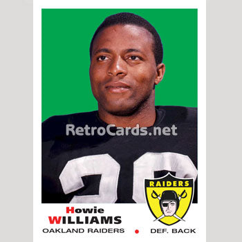 1969T Howie Williams Oakland Raiders – RetroCards