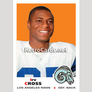 1969T Irv Cross Los Angeles Rams