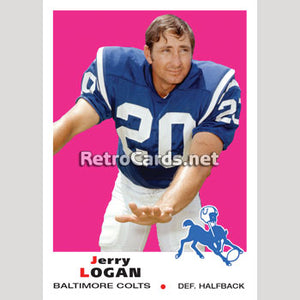 1969T Jerry Logan Baltimore Colts