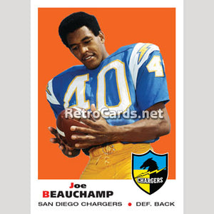 1969T Joe Beauchamp San Diego Chargers
