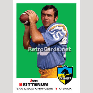 1969T Jon Brittenum San Diego Chargers