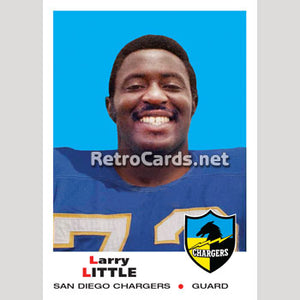 1969T Larry Little San Diego Chargers