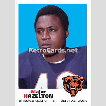 1970T Major Hazelton Chicago Bears – RetroCards