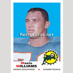 1969T Maxie Williams Miami Dolphins