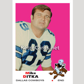 1969T Mike Ditka Dallas Cowboys – RetroCards