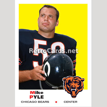 1969T Mike Pyle Chicago Bears