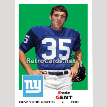 1969T Pete Gent New York Giants