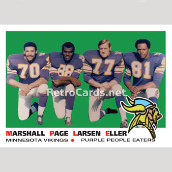 1969T Purple People Eaters Minnesota Vikings – RetroCards