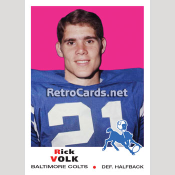 1969T Rick Volk Baltimore Colts
