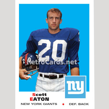 1969T Scott Eaton New York Giants – RetroCards