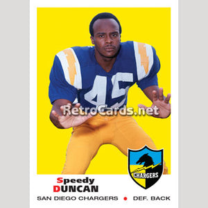 1969T Speedy Duncan San Diego Chargers