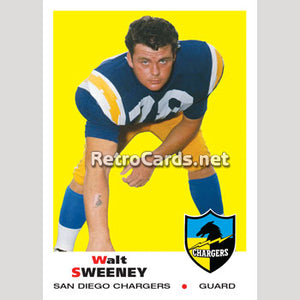 1969T Walk Sweeney San Diego Chargers