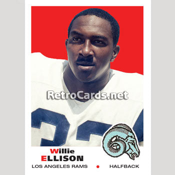 1960s Willie Ellison LA Rams Pro Bowl Running Back Original News Service  Photo