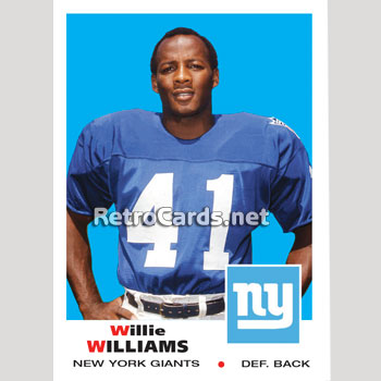 1969T Willie Williams New York Giants – RetroCards