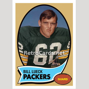 1970T Bill Lueck Green Bay Packers