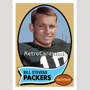 1970T Bill Stevens Green Bay Packers
