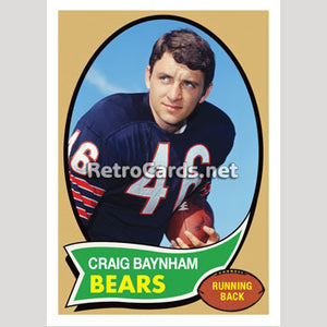 1970T Craig Baynham Chicago Bears