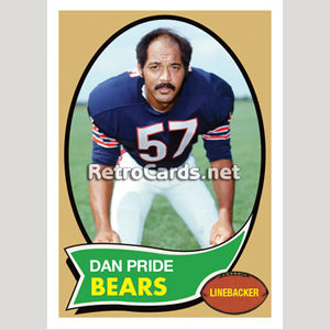 1970T Dan Pride Chicago Bears
