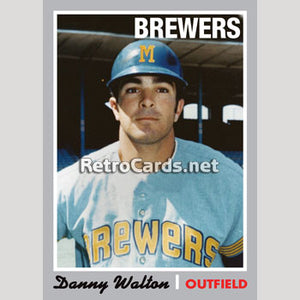 1970T Danny Walton Milwaukee Brewers