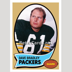 1970T Dave Bradley Green Bay Packers