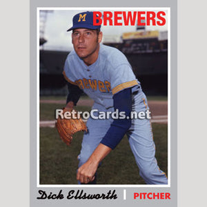 1970T Dick Ellsworth Milwaukee Brewers
