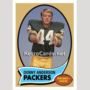 1970T Donny Anderson Green Bay Packers