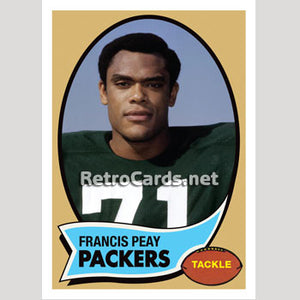 1970T Francis Peay Green Bay Packers