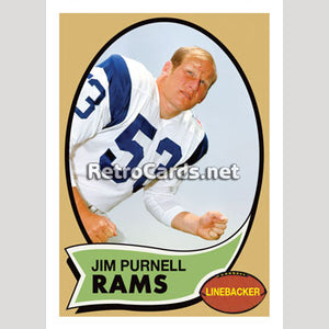 1970T Jim Purnell Los Angeles Rams