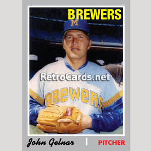 1970T John Gelnar Milwaukee Brewers