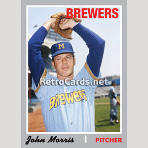 1970T John Morris Milwaukee Brewers