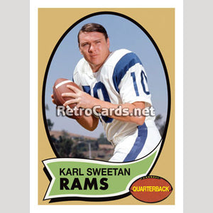 1970T Karl Sweetan Los Angeles Rams