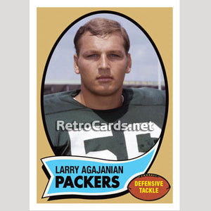 1970T Larry Agajanian Green Bay Packers