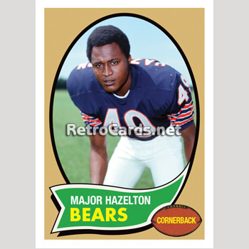 1970T Major Hazelton Chicago Bears – RetroCards