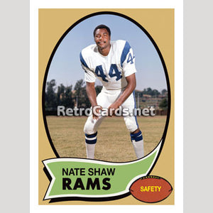 1970T Nate Shaw Los Angeles Rams
