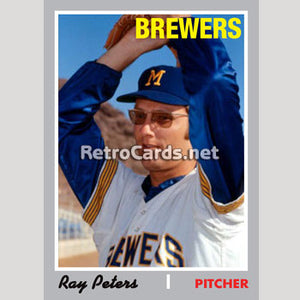 1970T Ray Peters Milwaukee Brewers