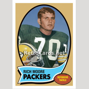 1970T Rich Moore Green Bay Packers