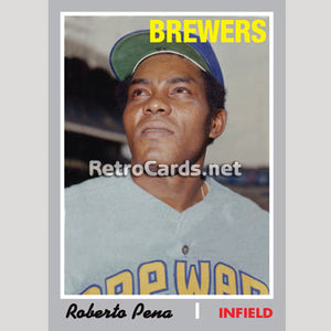 1970T Roberto Pena Milwaukee Brewers