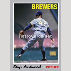 1970T Skip Lockwood Milwaukee Brewers