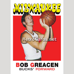 1971-72T Bob Grecean Milwaukee Bucks
