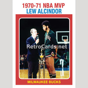 1971-72T NBA MVP Lew Alcindor