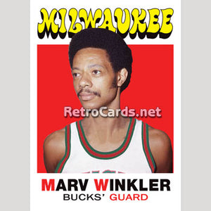 1971-72T Marv Winkler Milwaukee Bucks