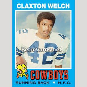 1971T Claxton Welch Dallas Cowboys