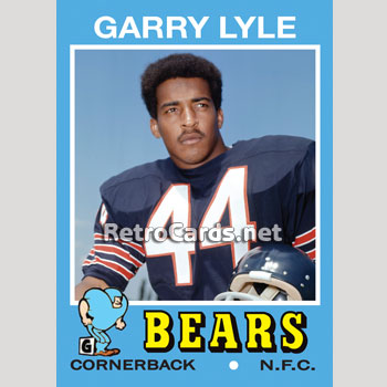 1971T-Garry-Lyle-Chicago-Bears