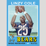 1971T-Linzy-Cole-Chicago-Bears