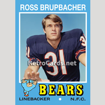 1971T-Ross-Brupbacher-Chicago-Bears
