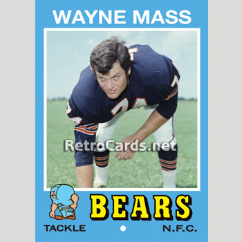 1971T Wayne Mass Chicago Bears – RetroCards