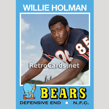 1971T-Willie-Holman-Chicago-Bears