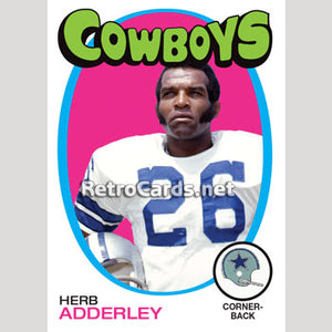 1971T NHL Herb Adderley Dallas Cowboys