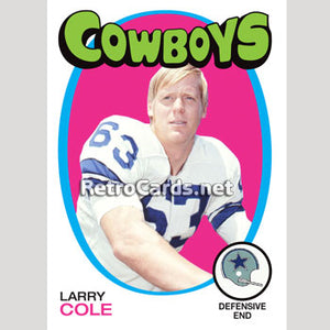 1971T NHL Larry Cole Dallas Cowboys